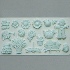 Alphabet Moulds Garden Silicone Mould