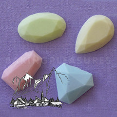 Alphabet Moulds Gems 2 Silicone Mould