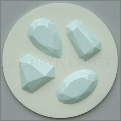 Alphabet Moulds Gems 2 Silicone Mould