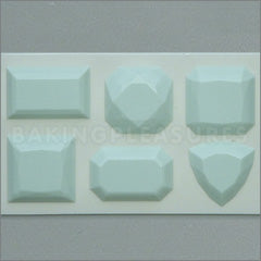 Alphabet Moulds Gems 3 Silicone Mould