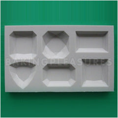 Alphabet Moulds Gems 3 Silicone Mould