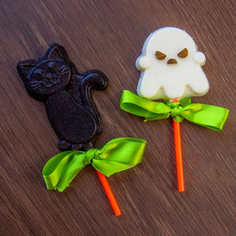 Halloween Ghost Black Cat Lollipop Chocolate Mould