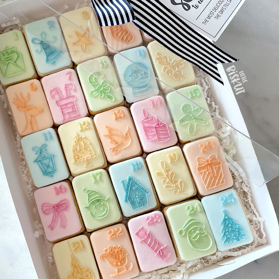 Holly Jolly Advent Cutter & Debosser Set (Little Biskut)