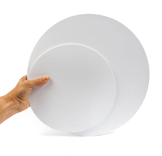 Papyrus Round Gloss White Masonite Cake Board 10 Inch