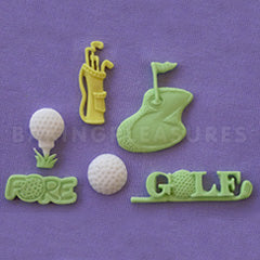 Alphabet Moulds Golf Silicone Mould