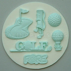 Alphabet Moulds Golf Silicone Mould