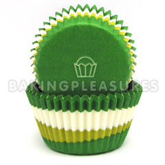 Green Swirl Baking Cups 24pcs