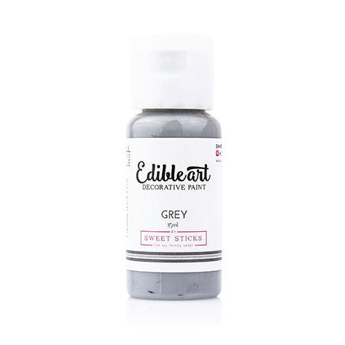 Sweet Sticks Edible Art Paint GREY 15ml