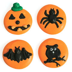 Halloween Button Edible Cupcake Toppers 12pcs