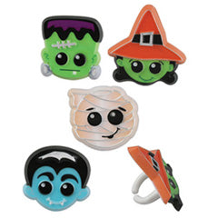 Halloween Characters Cupcake Rings 12pcs
