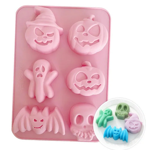 Halloween Silicone Mould 6 Cavity