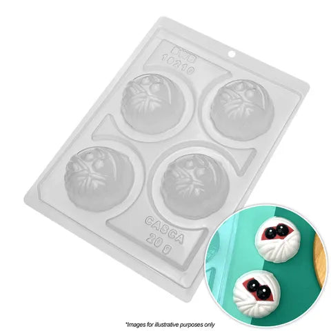 Halloween Mummy Lollipop Chocolate Mould 3 piece