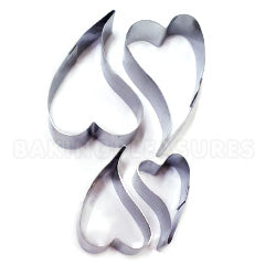 Heart Curved Cutters 4pcs