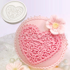 Katy Sue Heart Lace Cupcake Mould