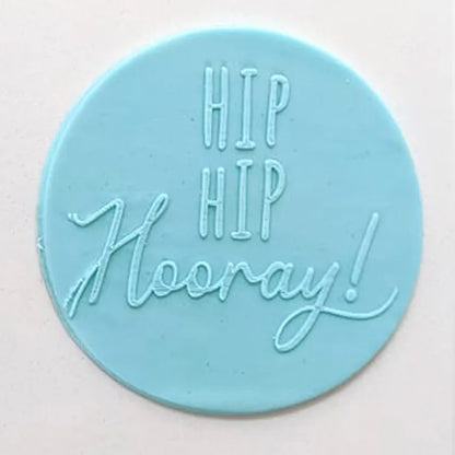 Hip Hip Hooray | Cookie Debosser Stamp
