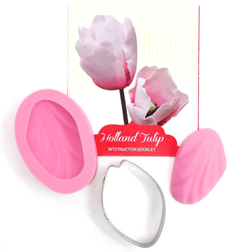 Holland Flower Tulip Cutter Veiner Set