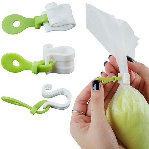 Icing Bag Buckle Ties 3pcs