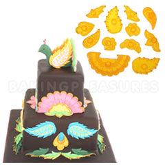 JEM Floral Applique Jacobean Style