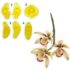 JEM Cutters Medium Cymbidium Orchid Cutters 8pcs