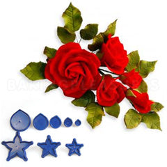 JEM Cutters Rose Petals and Calyx Cutters 8pcs