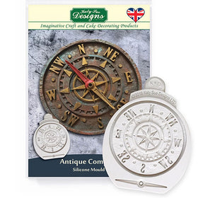 Katy Sue Antique Compass Silicone Mould