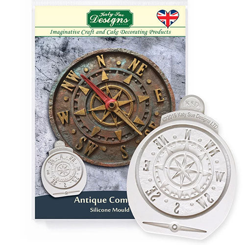 Katy Sue Antique Compass Silicone Mould