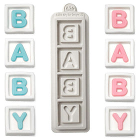 Katy Sue Baby Blocks Silicone Mould