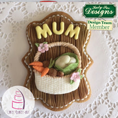 Katy Sue Basket and Flowers Silicone Mould