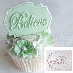 Katy Sue Believe Mini Plaque Silicone Mould