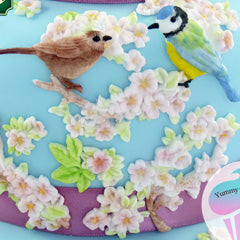 Katy Sue Blossoms & Birds Silicone Mould