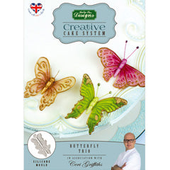 Katy Sue Butterfly Trio Silicone Mould