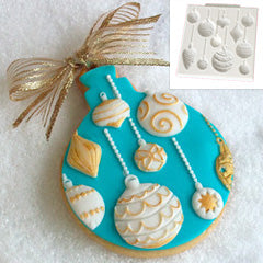 Katy Sue Christmas Baubles Silicone Mould