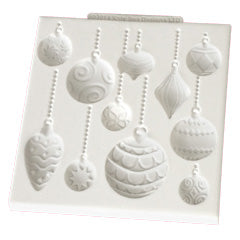 Katy Sue Christmas Baubles Silicone Mould