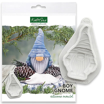 Katy Sue Christmas Boy Gnome Silicone Mould