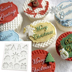 Katy Sue Christmas Embellishments Silicone Mould