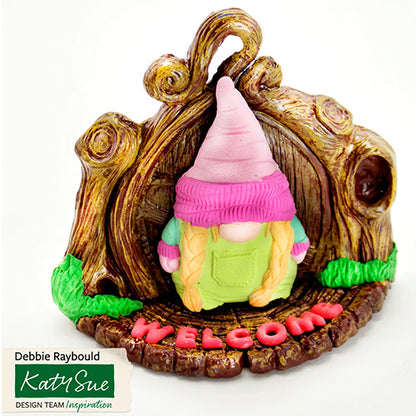 Katy Sue Christmas Girl Gnome Silicone Mould