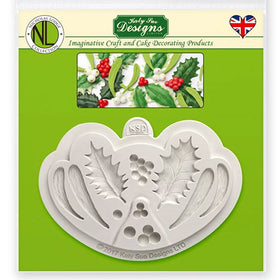 Katy Sue Christmas Holly & Mistletoe Mould