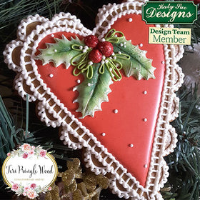 Katy Sue Christmas Holly & Mistletoe Mould