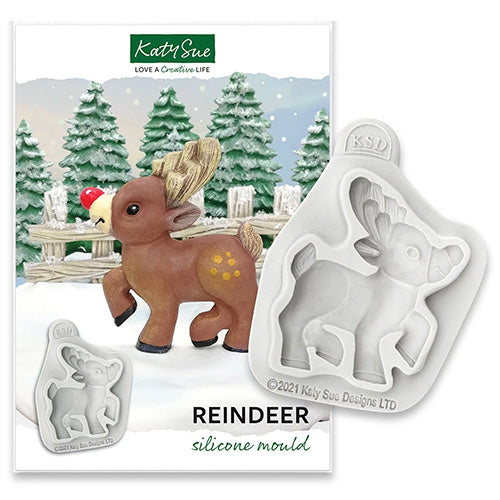 Katy Sue Christmas Reindeer Silicone Mould