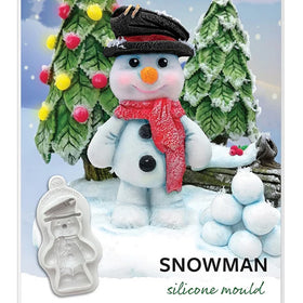 Katy Sue Christmas Snowman Silicone Mould