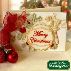 Katy Sue Circle Vintage Christmas Plaque