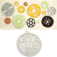 Katy Sue Cogs & Wheels Silicone Mould