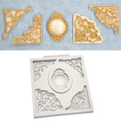 Katy Sue Decorative Corner Collection Silicone Mould