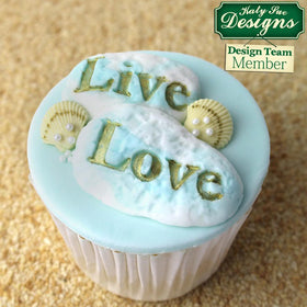 Katy Sue Dream Driftwood and Word Stones Silicone Mould