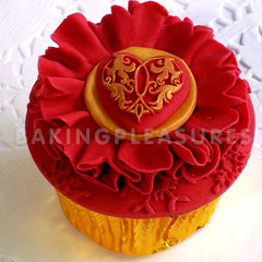 Katy Sue Elegant Heart Silicone Mould