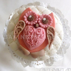 Katy Sue Elegant Heart Silicone Mould