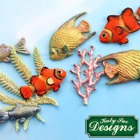 Katy Sue Fish, Seaweed and Coral Silicone Mould