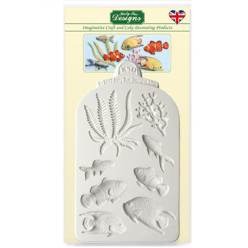 Katy Sue Fish, Seaweed and Coral Silicone Mould