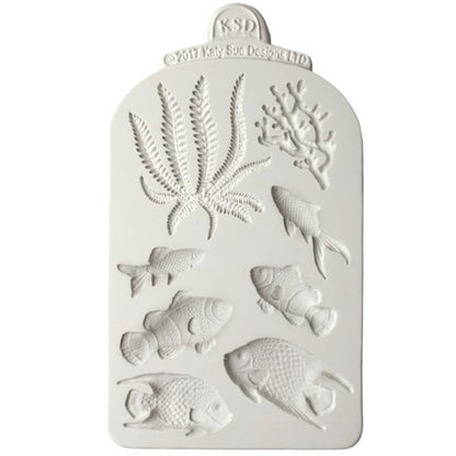 Katy Sue Fish, Seaweed and Coral Silicone Mould