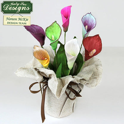 Katy Sue Flower Pro Calla Lily & Tulip Leaf Silicone Mould & Veiner